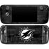 NFL Miami Dolphins Black & White Steam Deck Handheld Gaming Computer Skin